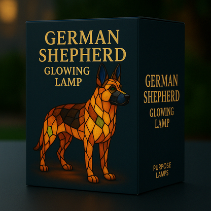 German Shepherd Glowing Lamp