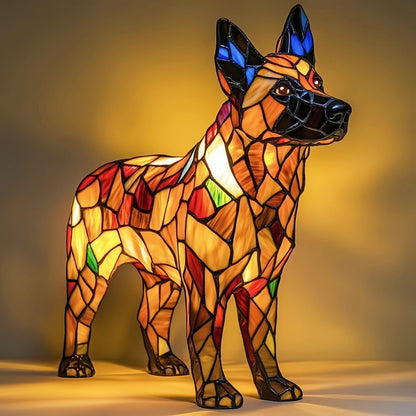 German Shepherd Glowing Lamp